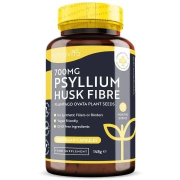 Psyllium Husk Фибри 700mg х180 капсули Nutravita