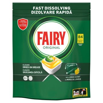 Fairy All in One Таблетки за съдомиялна с аромат на лимон х84 броя