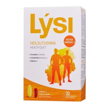 Health Duet Омега-3 & Мултивитамини Дуо опаковка х32 капсули Lysi