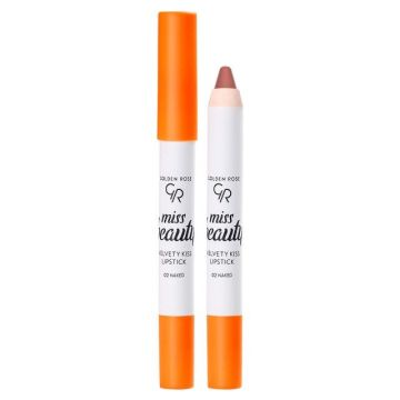 Golden Rose Miss Beauty Червило молив Velvet Kiss, 02 Naked