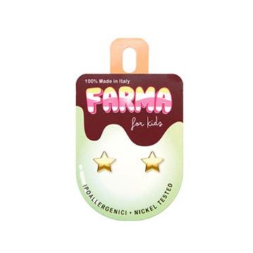 Farma Bijoux Детски обици, звезда с 18K покритие, G987