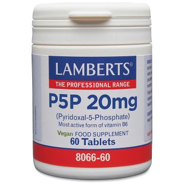P5P Пиридоксал-5-фосфат 20mg х60 таблетки Lamberts