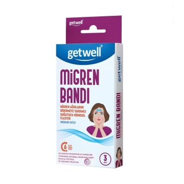 Getwell Гел пластир при мигрена и главоболие х3 броя
