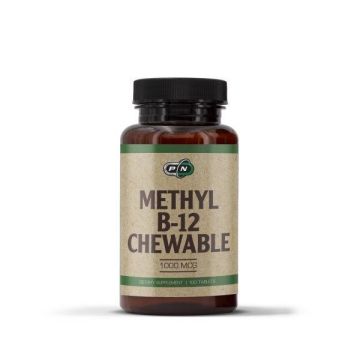 Methyl B12 Витамин В12 с вкус на череша 1000 mcg х100 таблетки Pure Nutrition