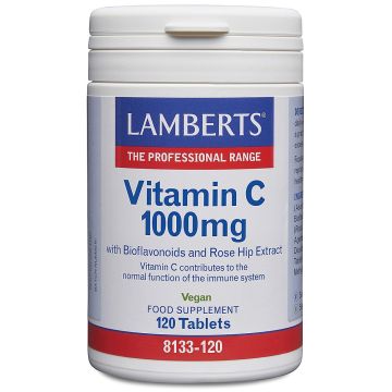 Витамин С 1000 mg с биофлавоноиди и шипки х120 таблетки Lamberts