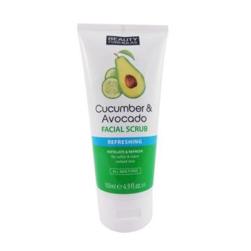 Beauty Formulas Cucumber & Avocado Скраб за лице с краставица и авокадо х150 мл
