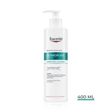 Eucerin DermoPure Clinical Коригиращ измивен гел за лице за мазна кожа склонна към несъвършенства х400 мл