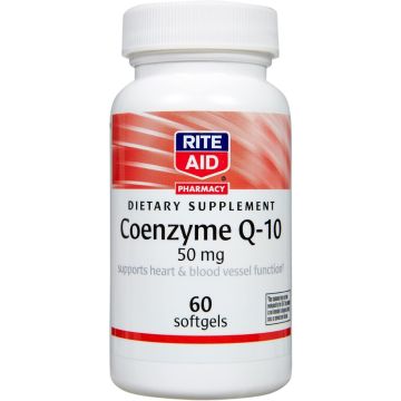 Коензим Q-10 50mg х60 меки капсули Rite Aid