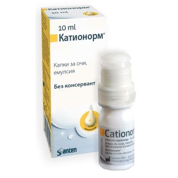 Катионорм Капки за очи, емулсия срещу сухо око х10 мл