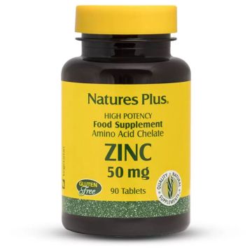 Цинк 50 mg х90 таблетки Natures Plus