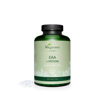 EAA+ Histidin Есенциални аминокиселини + Хистидин x300 таблетки, Vegavero