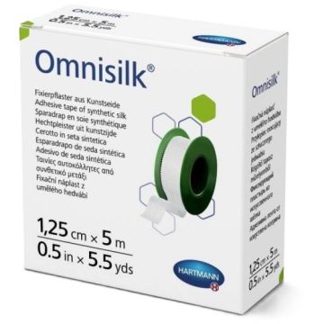Hartmann Omnisilk Копринена фиксираща лента 1,25см/5м х1 брой