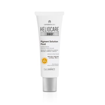 Cantabria Labs Heliocare 360 Pigment Слънцезащитен флуид за превенция и корекция на пигментация SPF50+ x50 мл