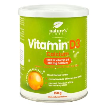 Витамин D3 1000IU и калций х150 г Nature's Finest