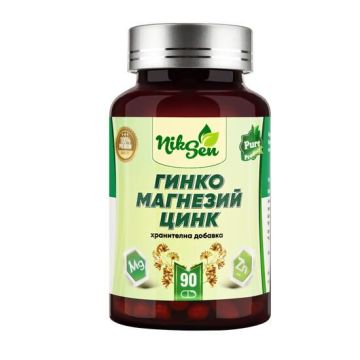Гинко Магнезий Цинк x90 капсули, Niksen