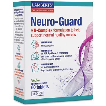 Neuro-Guard Витамин В комплекс за нервната система х60 таблетки Lamberts