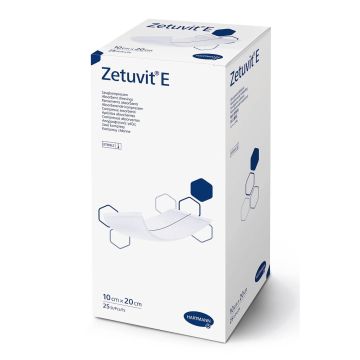 Hartmann Zetuvit Хипоалергична четирислойна превръзка 10x20 см x25 броя