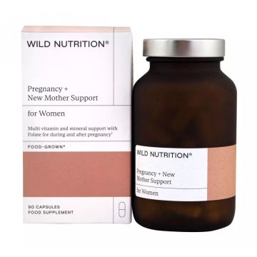 Food-Grown Бременност Мултивитамини и минерали х90 капсули Wild Nutrition