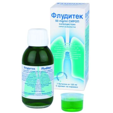Флудитек 5% Сироп за възрасти при заболявания на дихателните пътища x125 мл Innothera
