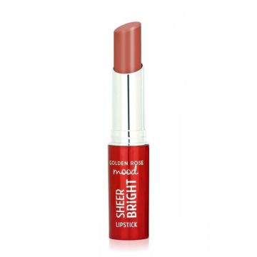Golden Rose Mood Sheer Bright Червило за устни със сияен завършек х3,5 грама, 101 Nude Glow