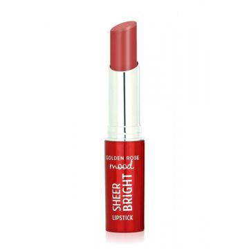 Golden Rose Mood Sheer Bright Червило за устни със сияен завършек х3,5 грама, 102 Peach Bliss