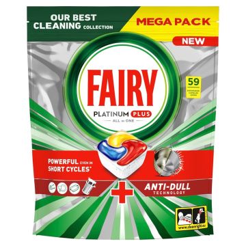 Fairy Platinum Plus Капсули за съдомиялна машина х59 броя