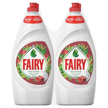 Fairy Pomegranate Препарат за съдове с аромат на нар 2х750 мл