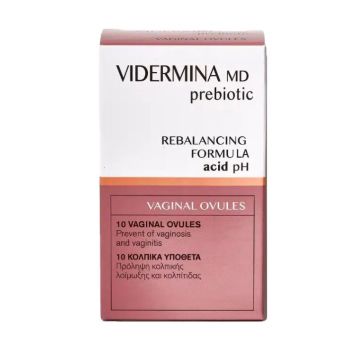 Vidermina Prebiotic при вагинален дисбаланс х10 вагинални овули