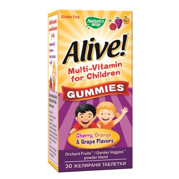 Alive Мултивитамини за деца х30 желирани таблетки