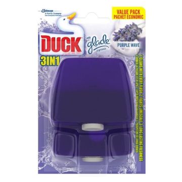 Duck Purple Wave 3in1 Течно тоалетно блокче с аромат на лавандула x2 броя
