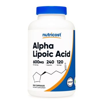Алфа-липоевата киселина 300 mg x240 капсули Nutricost