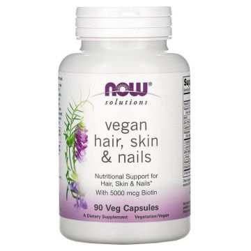 Коса, кожа и нокти х90 капсули Now Foods