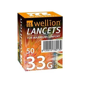 Wellion 33G Игли за убождащо устройство 0.20мм х50 броя