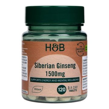 Сибирският женшен 1500 мг х120 таблетки Holland & Barrett