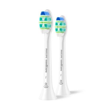 Philips Sonicare i InterCare Накрайник за електрическа четка за зъби HX9002/87 x2 броя, бял