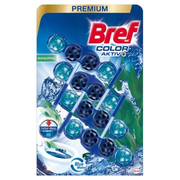 Bref Color Active Eucaliptus Твърдо тоалетно блокче x4 броя