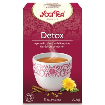 Yogi Tea Detox Био чай за детоксикация х17 пакетчета