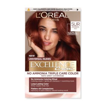 Loreal Paris Excellence Universal Nudes Безамонячна боя за коса, 5UR Universal Red