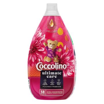Coccolino Ultimate Care Fuchsia Passion Омекотител х870 мл, 58 пранета