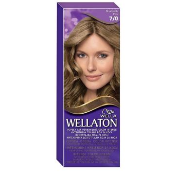 Wellaton Трайна боя за коса за наситен цвят, 7/0 Русо