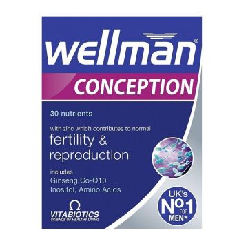 Wellman Conception за мъже за подпомагане фертилността и репродуктивната способност х30 таблетки VitaBiotics