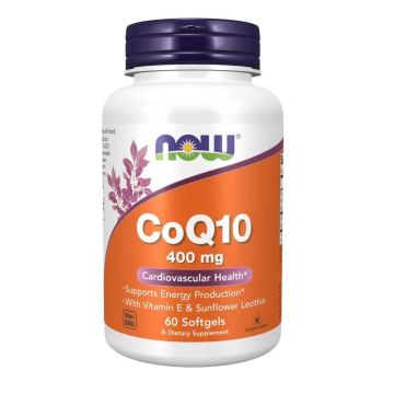 Коензим Q10 400 мг x60 дражета, Now Foods