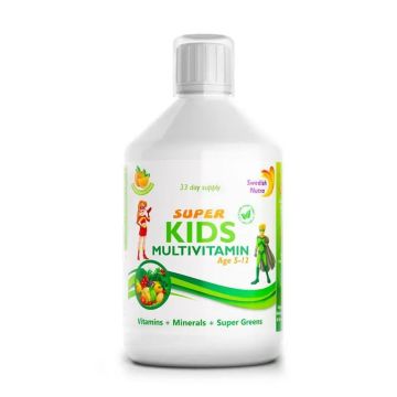 Супер Кидс детски мултивитамини (5-12 год.) х500 мл Swedish Nutra