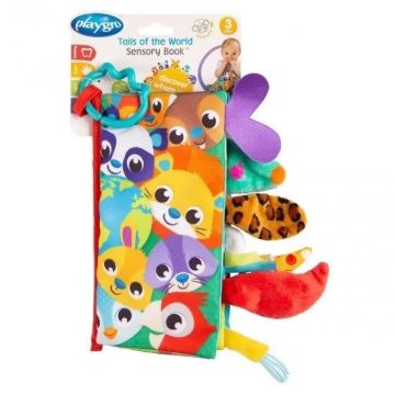PlayGro Сензорна книжка Опашки, 3м+