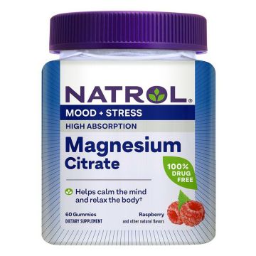 Магнезиев цитрат 165мг х60 желирани таблетки Natrol