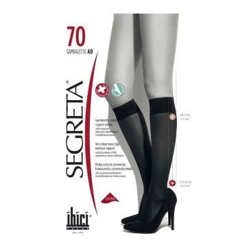 Segreta Gambaletto AD 70 Дамски чорапи със средна компресия, цвят Nero, размер 5 х1 брой