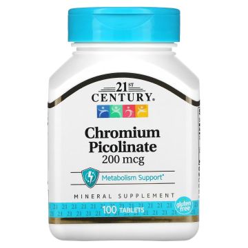 Хром пиколинат 200mcg х100 таблетки 21st Century