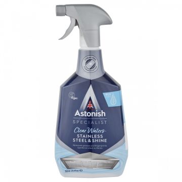 Astonish Stainless Steel & Shine Почистващ спрей за неръждаеми метални повърхности x750 мл