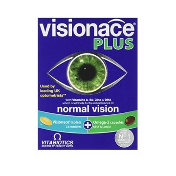 Visionace Plus Лутеин и Омега 3 за по-добро зрение х28 таблетки + 28 капсули VitaBiotics