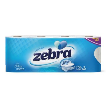 Zebra Blue Ocean Тоалетна хартия x8 броя